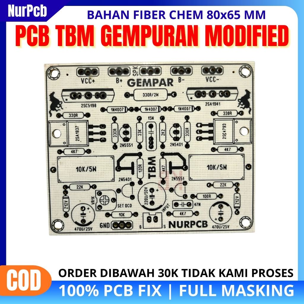 NUR PCB - PCB Power Amplifier TBM Gempuran New