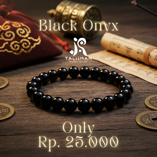 GELANG BATU BLACK ONYX