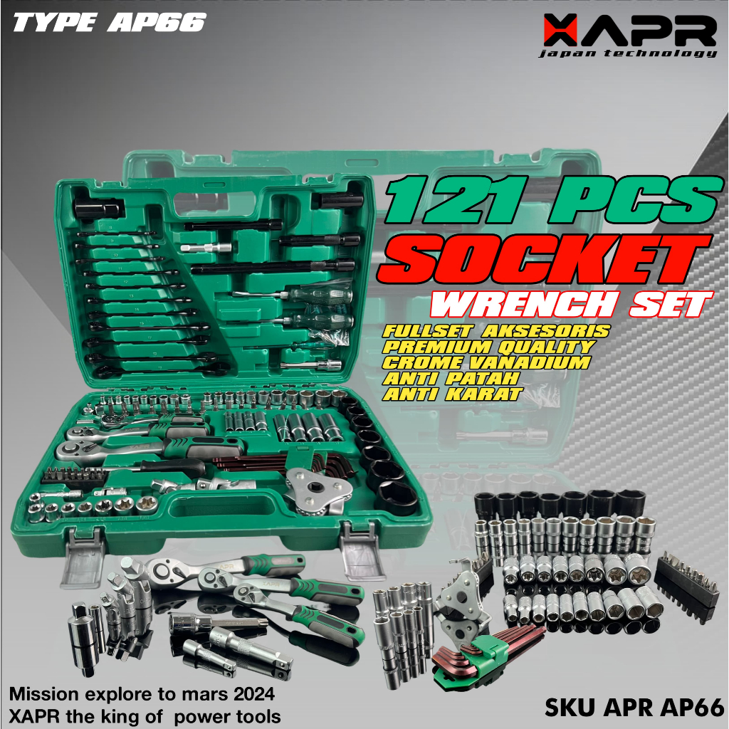 KUNCI RING PAS SET SOCKET SHOCK SOK L BINTANG OBENG TOOLKIT APR JAPAN DAN BANYAK VARIAN PILIHAN
