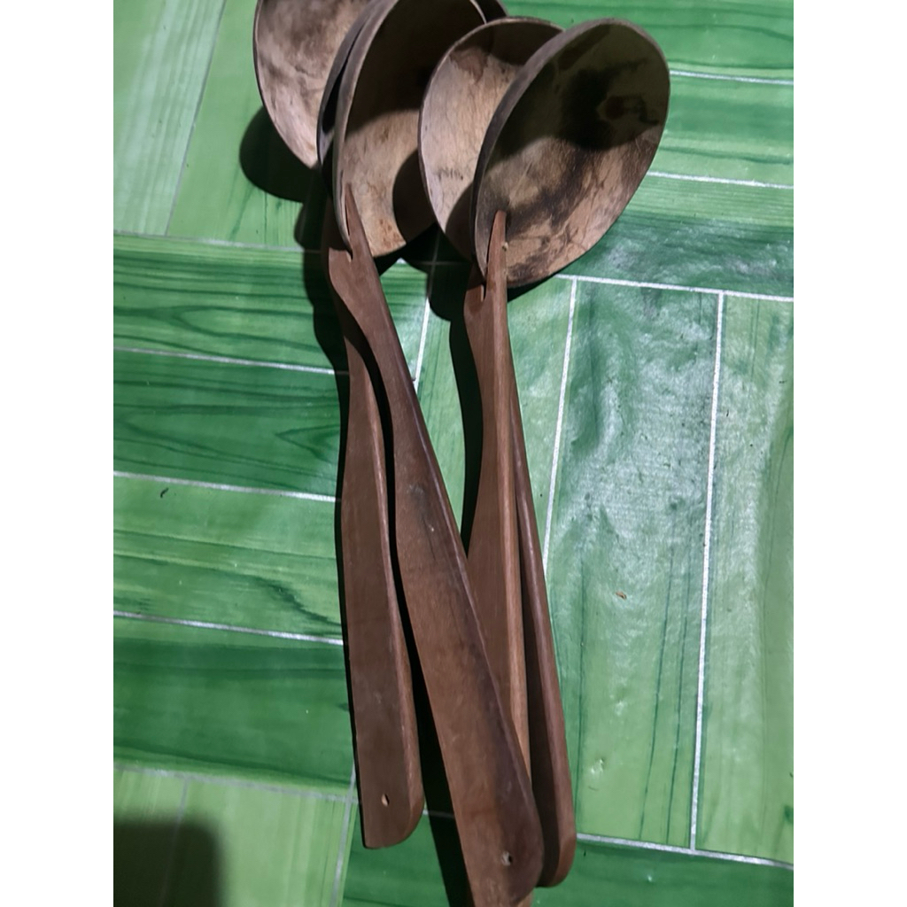 sendok sayur irus batok kelapa tradisional panjang 40cm