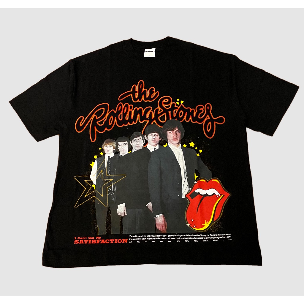 RollingStones Oversize Kaos T Shirt Katun Combed 20s Pria