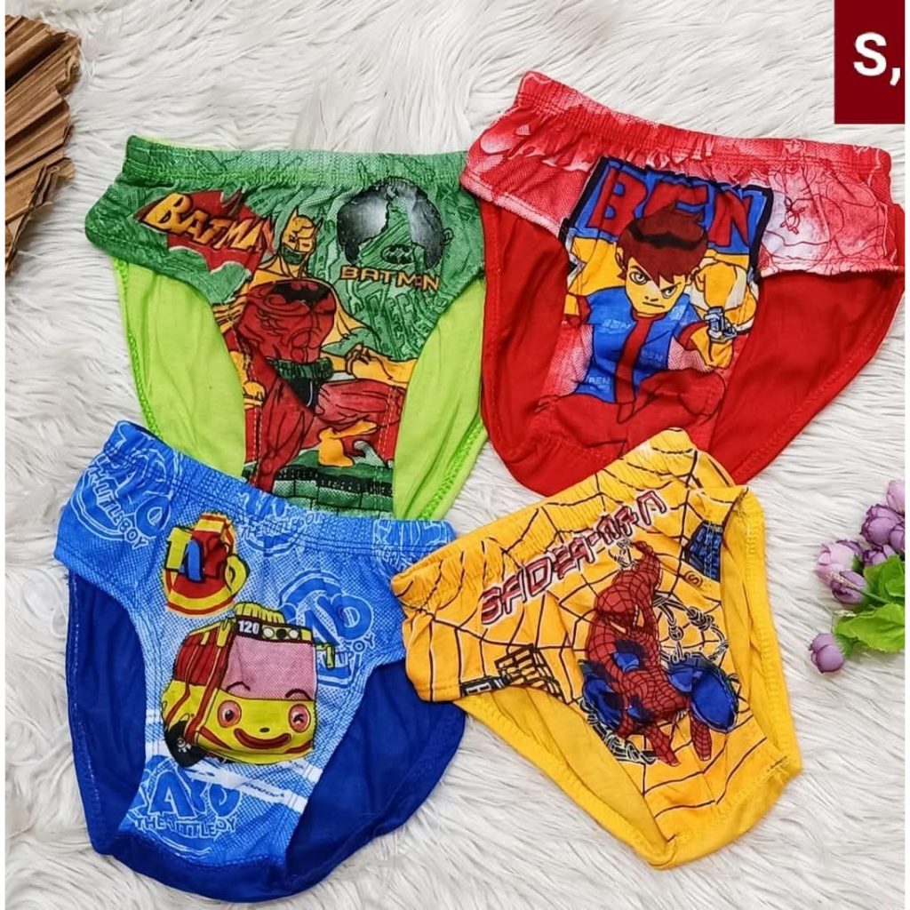 12 PCS (1lusin) Celana Dalam ANAK laki laki KARAKTER
