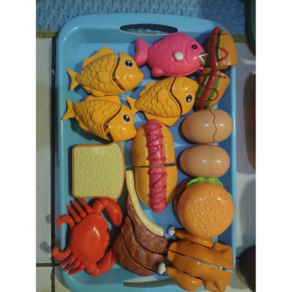 mainan buah potong kupas preloved