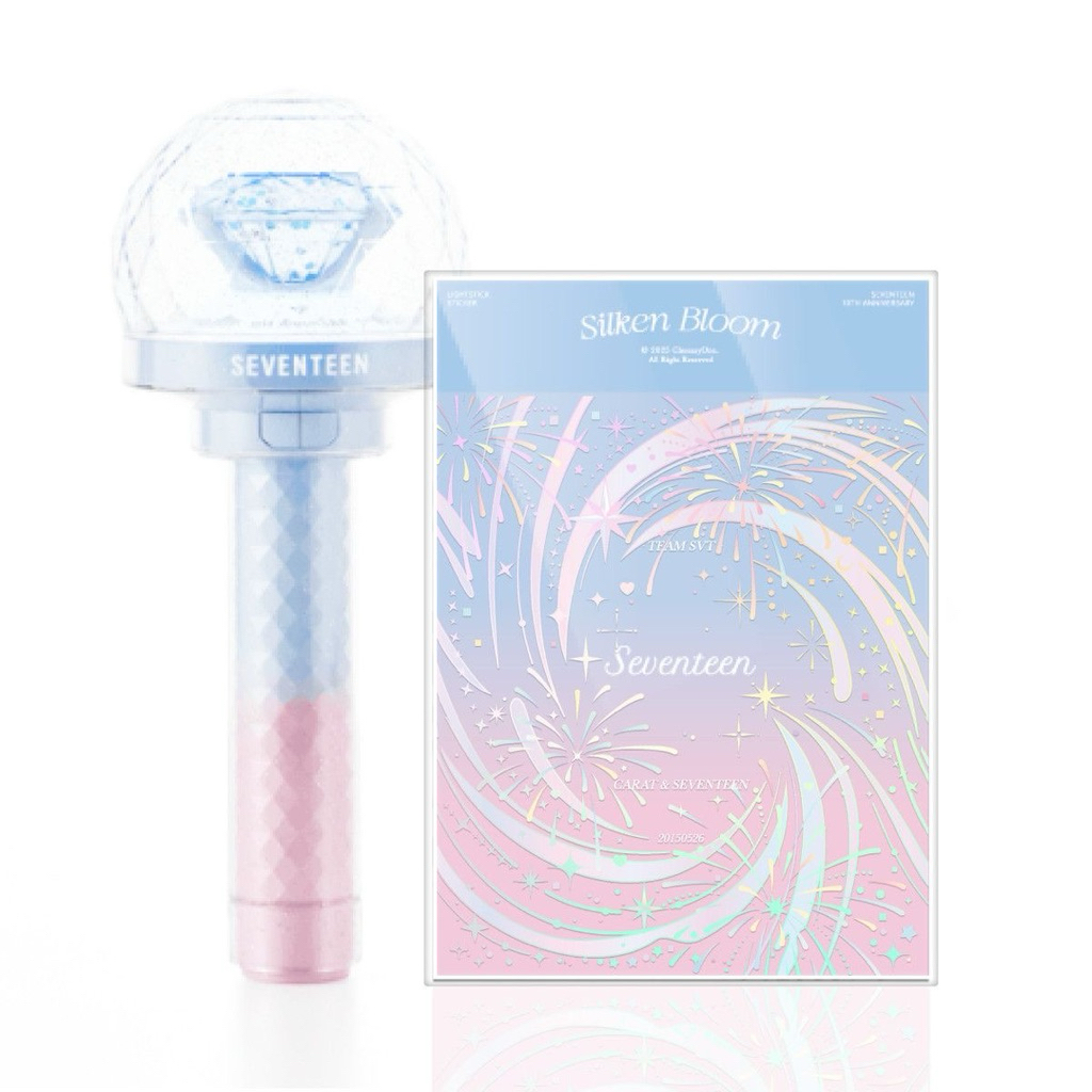 Caratbong Sticker Bloom Seventeen 10th Anniversary Member Name Lightstick Deco Decorasi LS