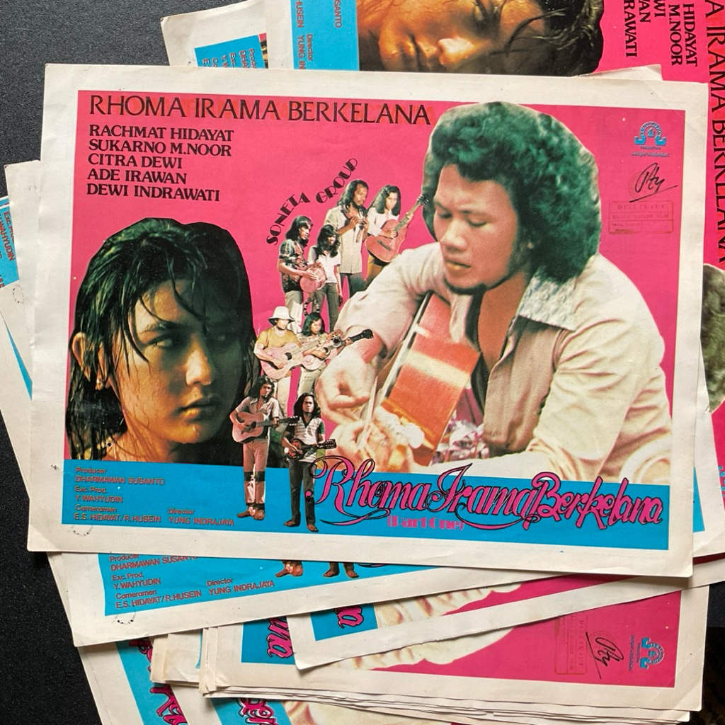 Poster Film Jadul Vintage Rhoma Irama Berkelana (Original)
