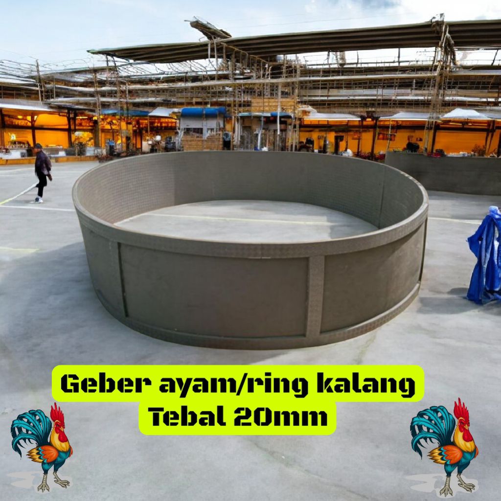 Ring ayam kalang/Geber ayam panjang 9,5meter tebal 20mm Diameter kalang 3meter bahan karet spon.