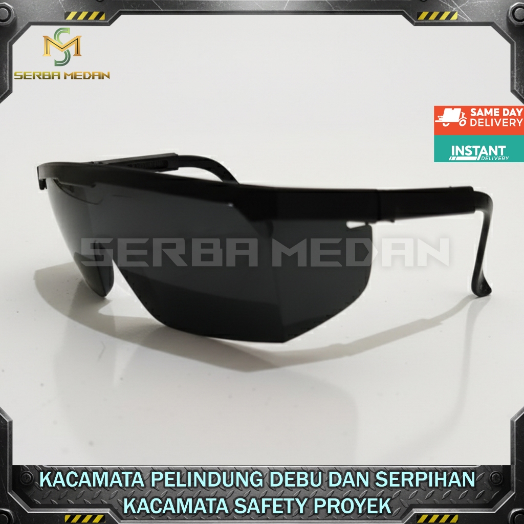Kacamata Proyek Kacamata APD Petak Hitam Safety Glass Kacamata Safety Kacamata Mekanik