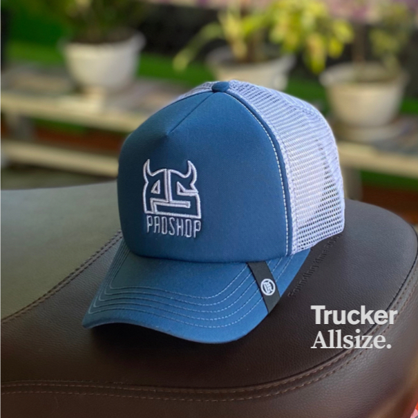 PROSHOP Topi Jaring Pria Dewasa Orginal Distro Biru Putih Dloozy Official 010