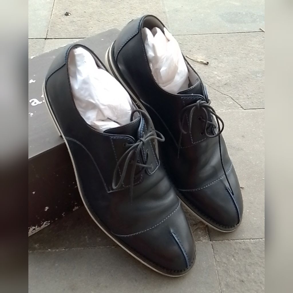 size 43 sepatu kulit a testoni made in italy bisa untuk kerja formal casual pesta biru navy