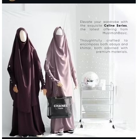 set gamis muslimah basic Preloved