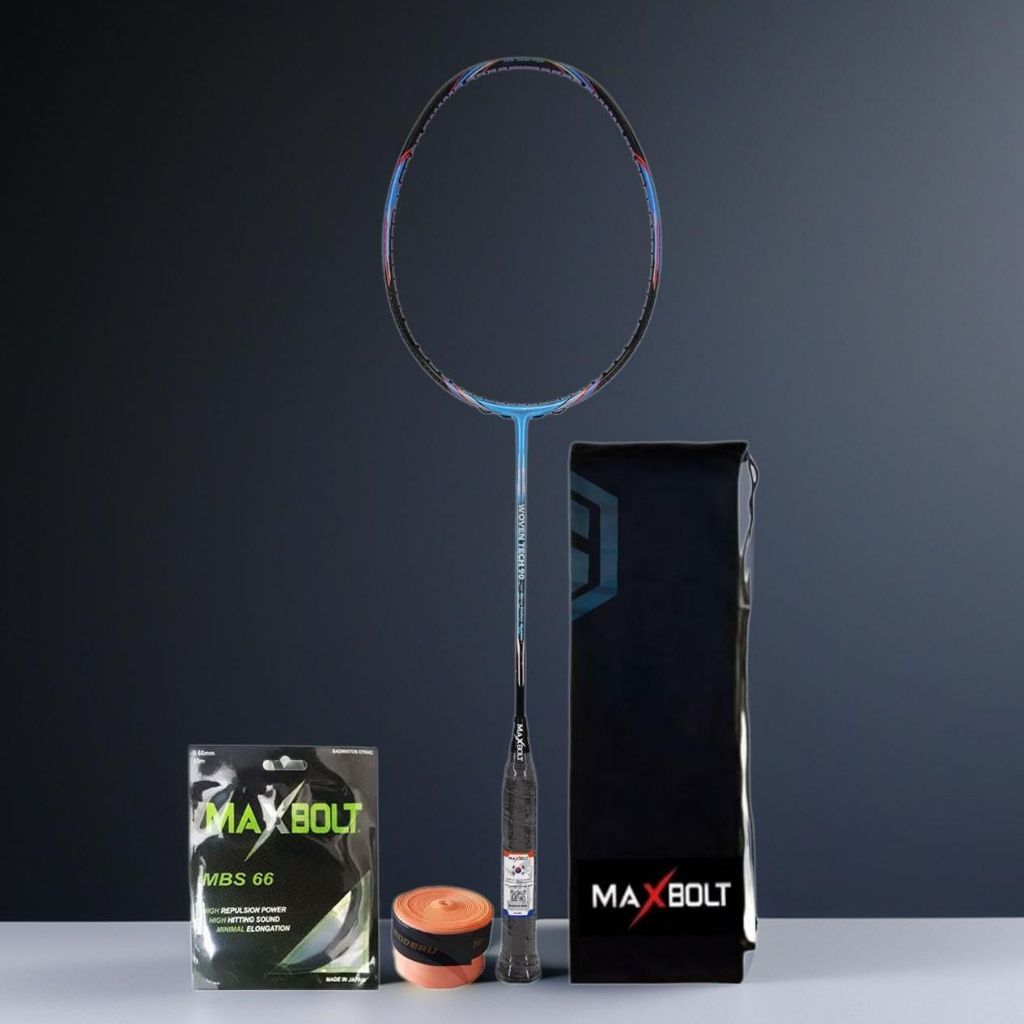 Raket Badminton Maxbolt Woven Tech 90 Bonus Komplit Maxbolt Woven Tech 90