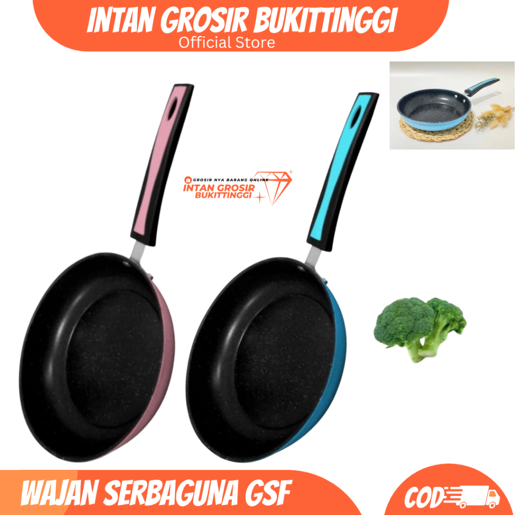 Teflon Frypan Warna Anti Lengket 22 Cm Gsf Serbaguna