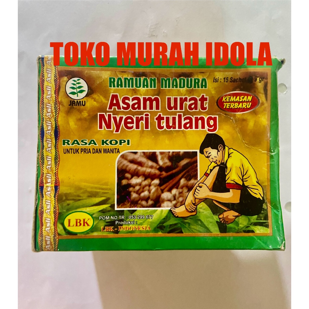 HERBAL KAPSUL JAMU ASAM URAT NYERI TULANG RAMUAN MADURA