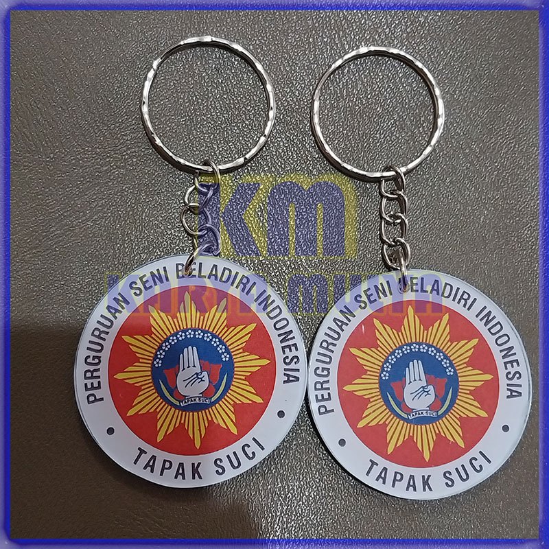 Keychain Tapak Suci Gantungan Kunci Tapak Suci Bulat Akrilik - Karya Mulya