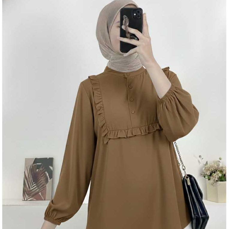 Kemeja Wanita Rayon Twill Premium Lengan Panjang Ld110 Ld120