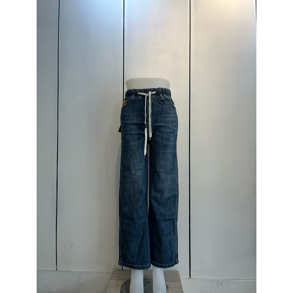 bawahan celana kulot jeans karet pinggang 0967-1