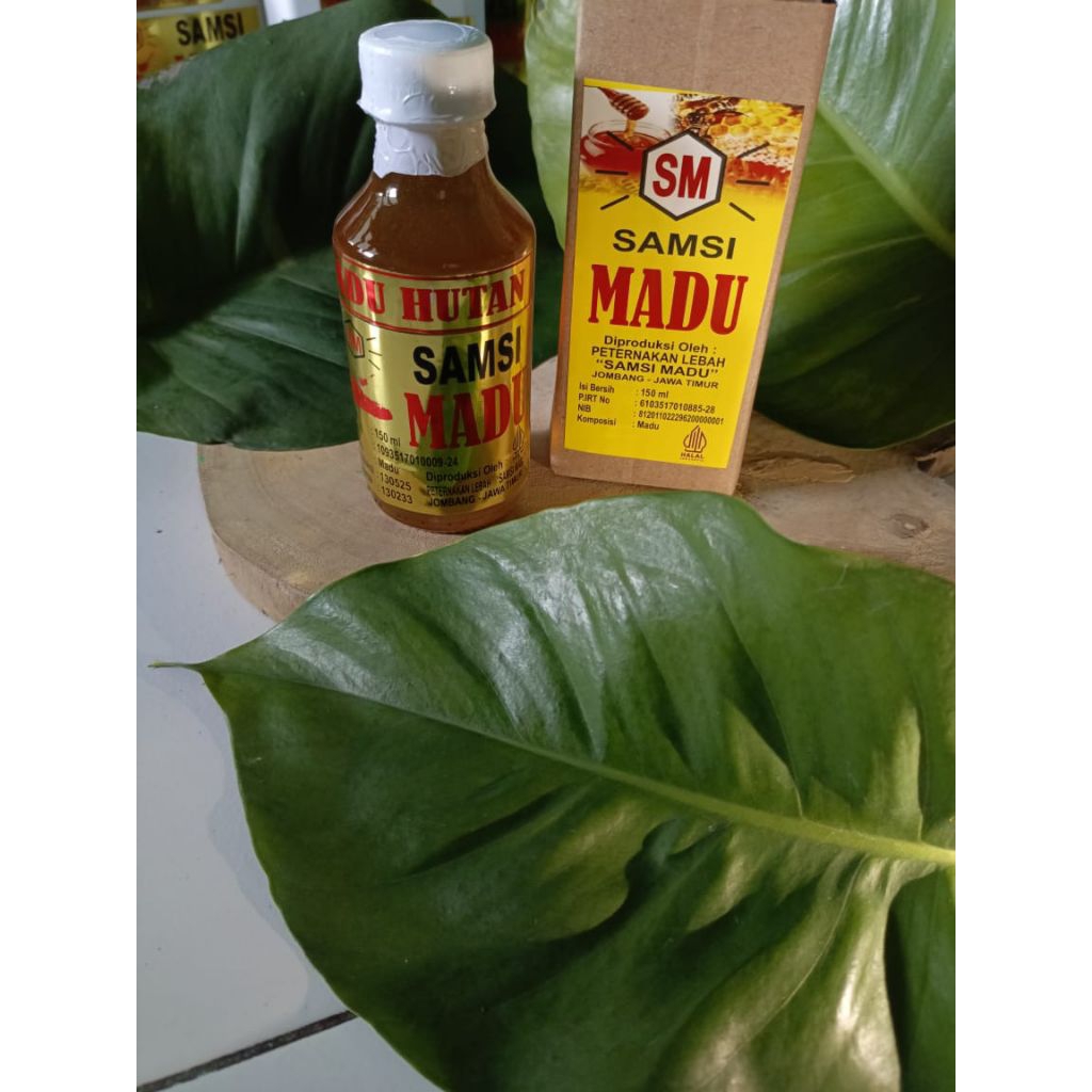 Madu Hutan Asli SAMSI 150ml | Madu Murni Alami | Madu Lebah Hutan Jombang | PIRT