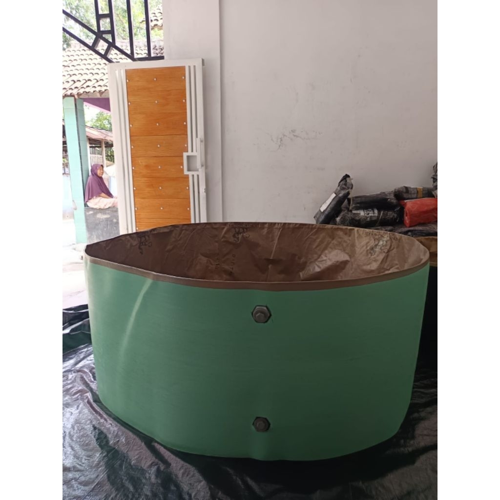 Kolam Bulat Tanpa Rangka D 1,5 Tinggi 90 cm Bisa Langsung diisi air
