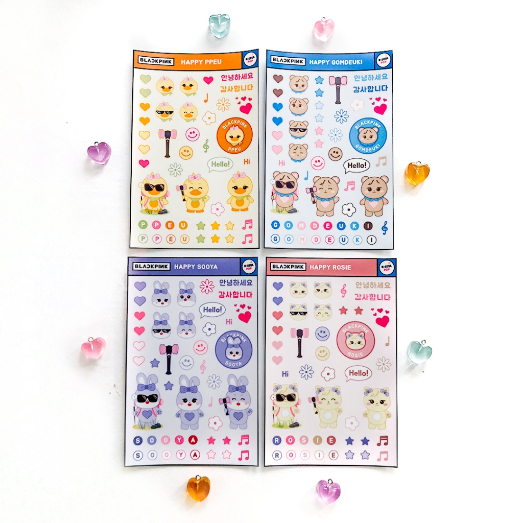 Blackpink - Sticker Set (Blackpink Character Plush Doll) [KSeulPop]