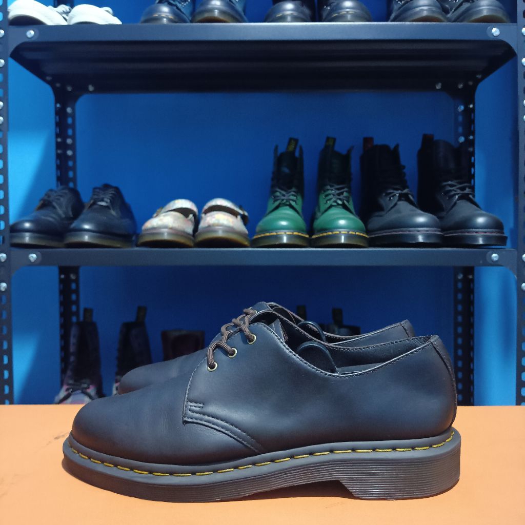 Dr Martens 1461 Dark Brown Crazy Horse Gaucho Size 42 docmart dr. martens