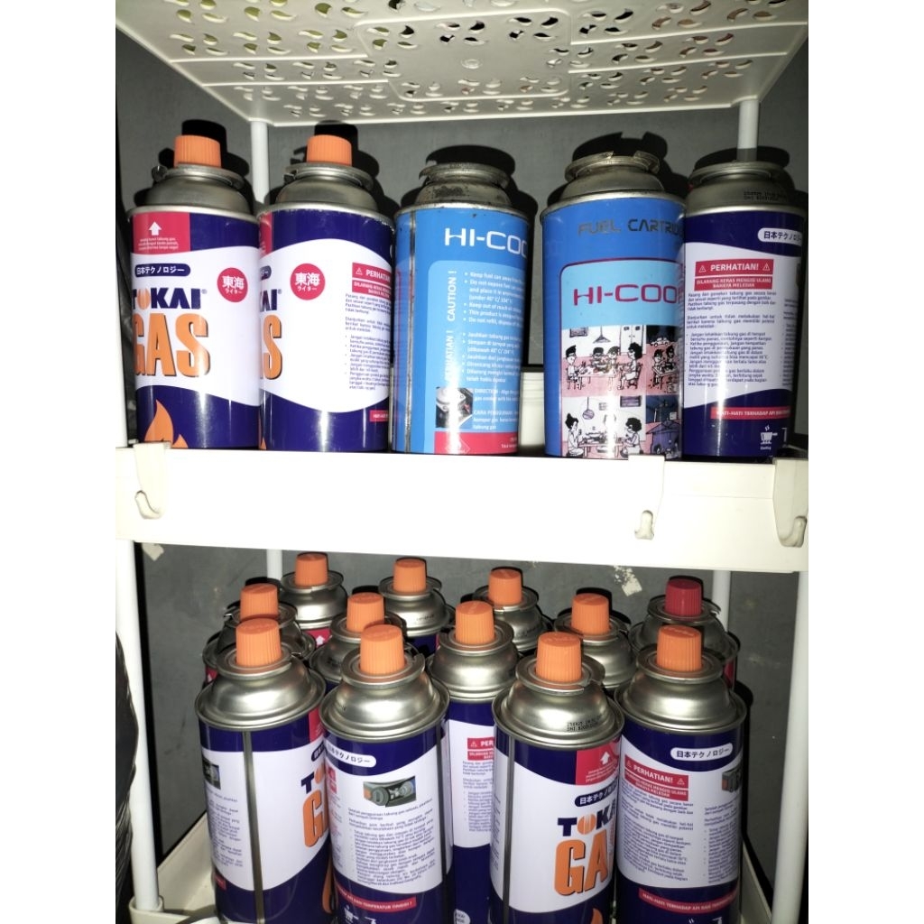 isi ulang gas portable+ tabung (2 tabung)