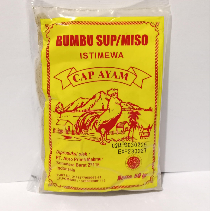 Bumbu Mi Sop Medan Bumbu Mie Sop Instan Cap Ayam Untuk  8 Porsi