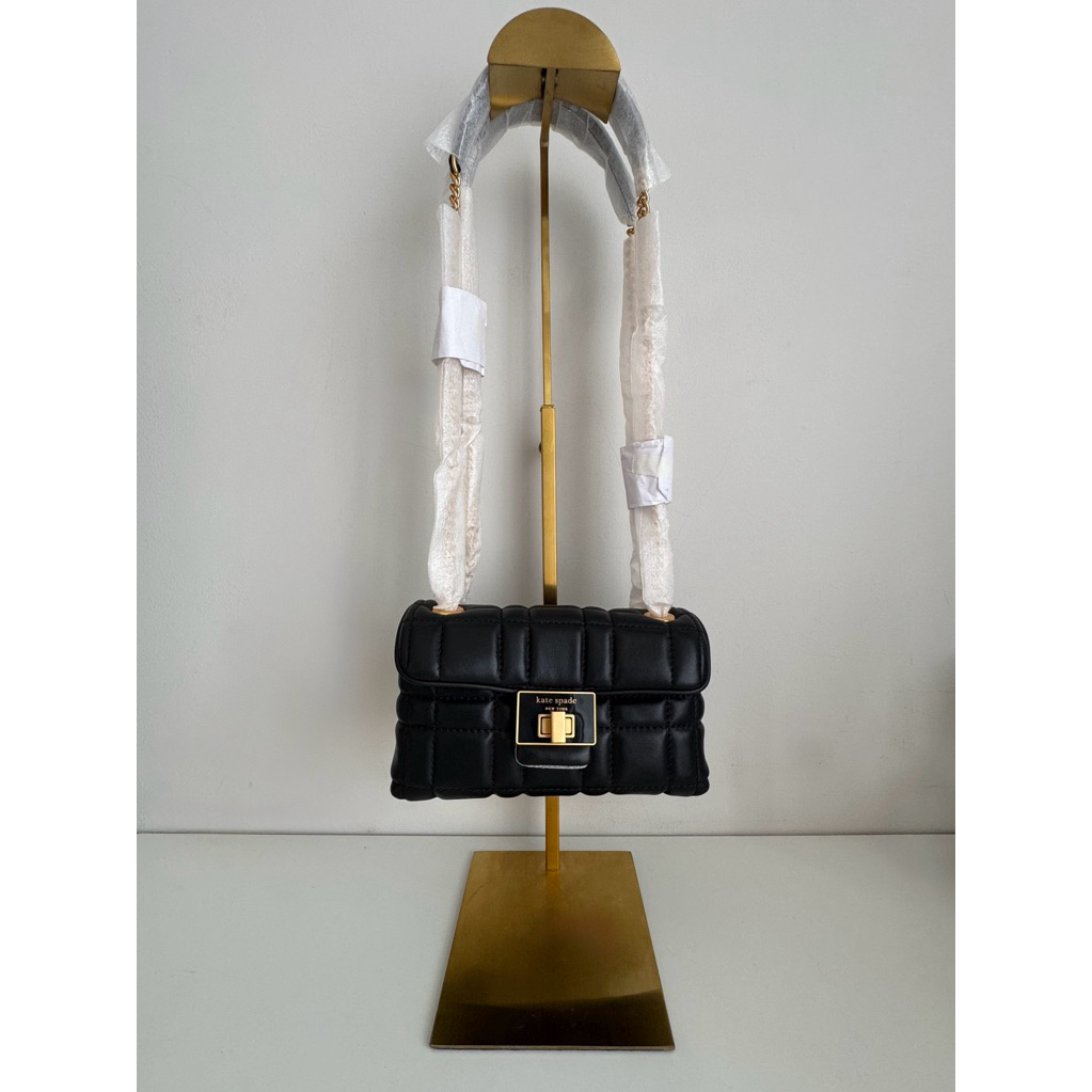 Kate Spade Evelyn Small Quilted Black