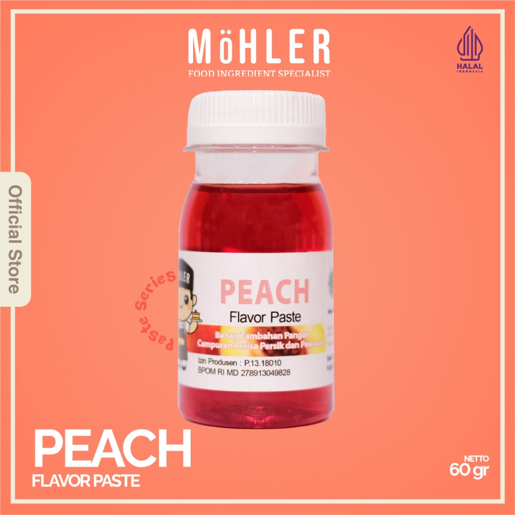 MOHLER Pasta perisa pewarna PEACH