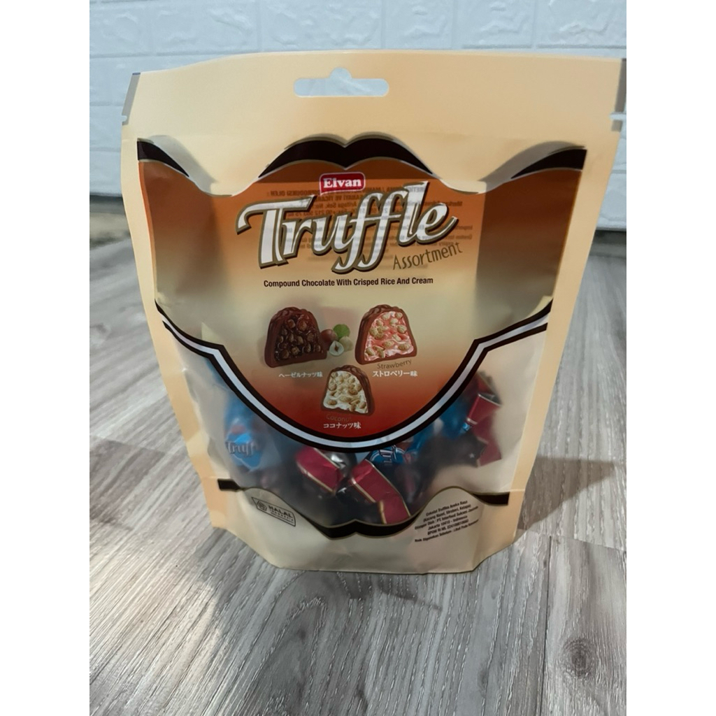 Coklat Truffle Elvan  - Aneka Rasa, Krim & Krispi, Halal