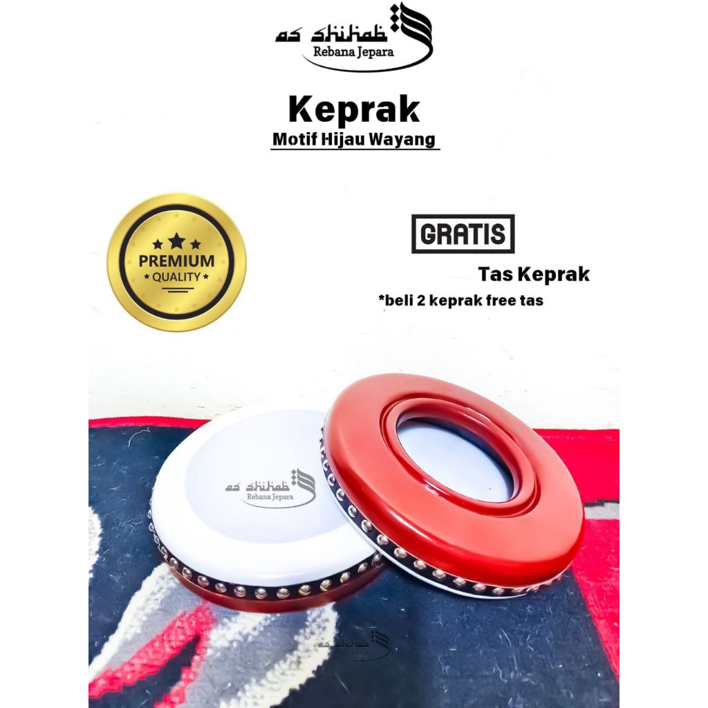 Keprak Tam Tung Marawis Hadroh Rebana Kayu Mahoni Asli Jepara
