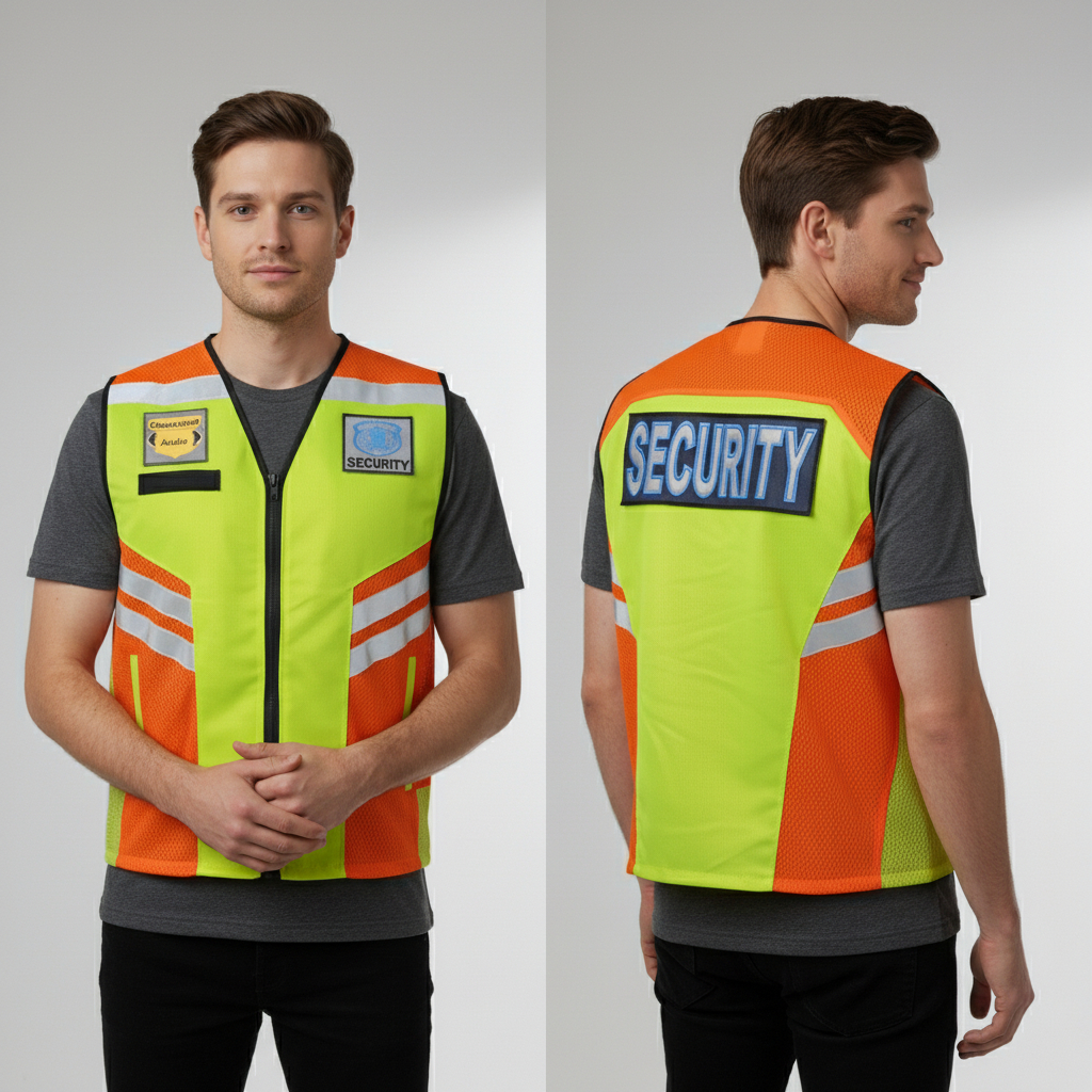 Gratis Bordir Nama - Rompi Security dan Rompi Satpam Bahan Taslan Premium Anti Air