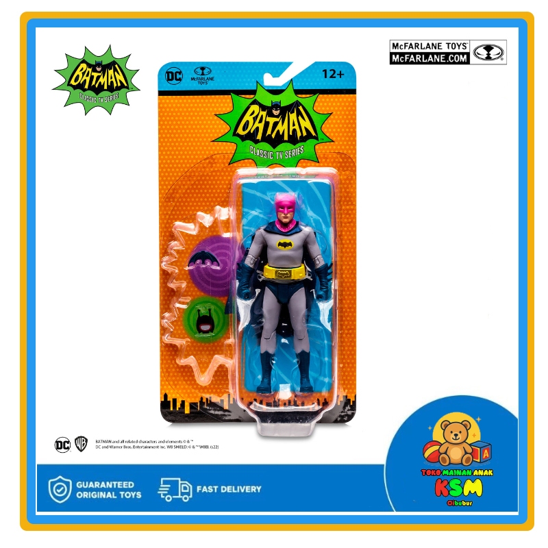 McFarlane DC Retro Batman 66 Radioactive Batman 6 Inch Action Figure