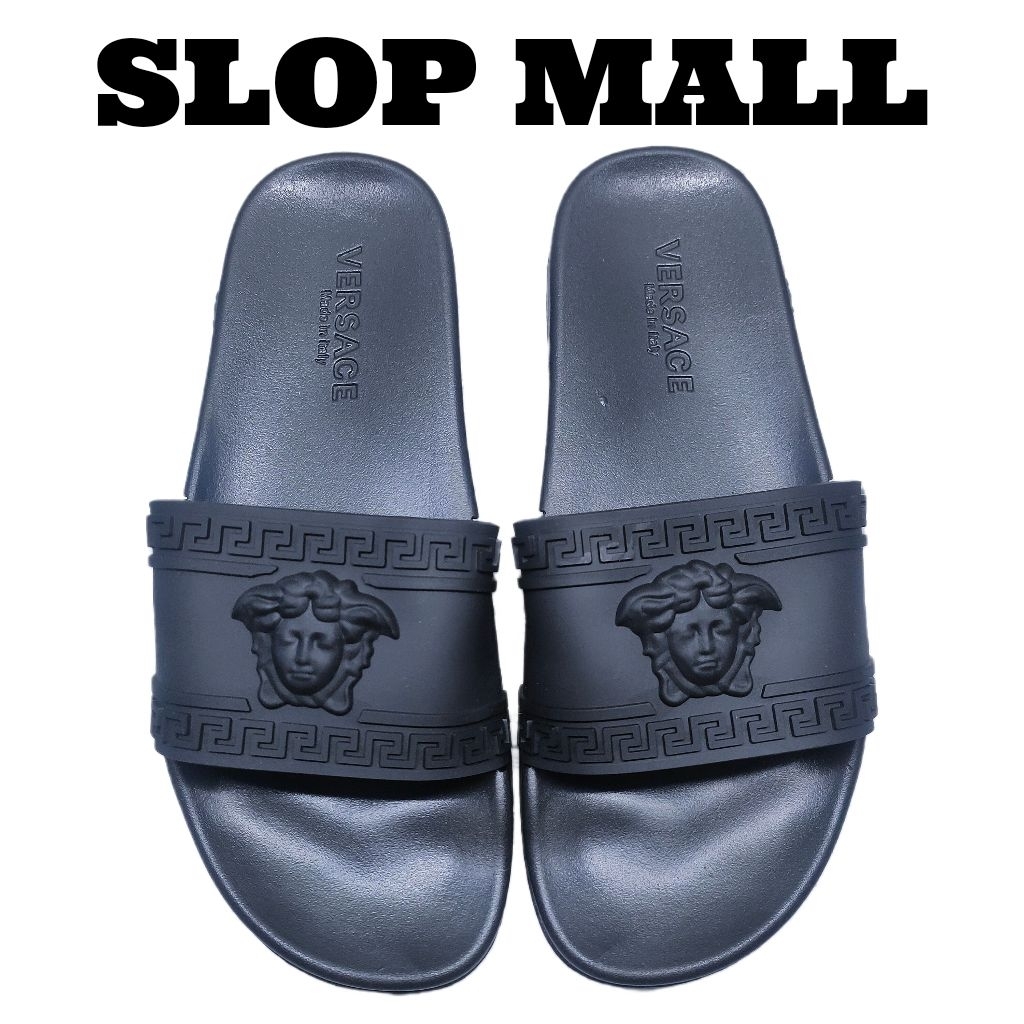 Sandal Import Pria Versace Slide 100% Grade Original