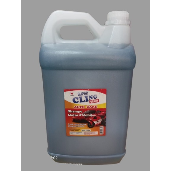 CAR WASH / SHAMPO MOBIL & MOTOR SUPER CLING 5 LITER