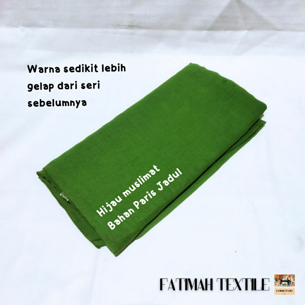 Hijab Muslimat NU / Hijab Hijau Muslimat NU Bahan Paris Jadul