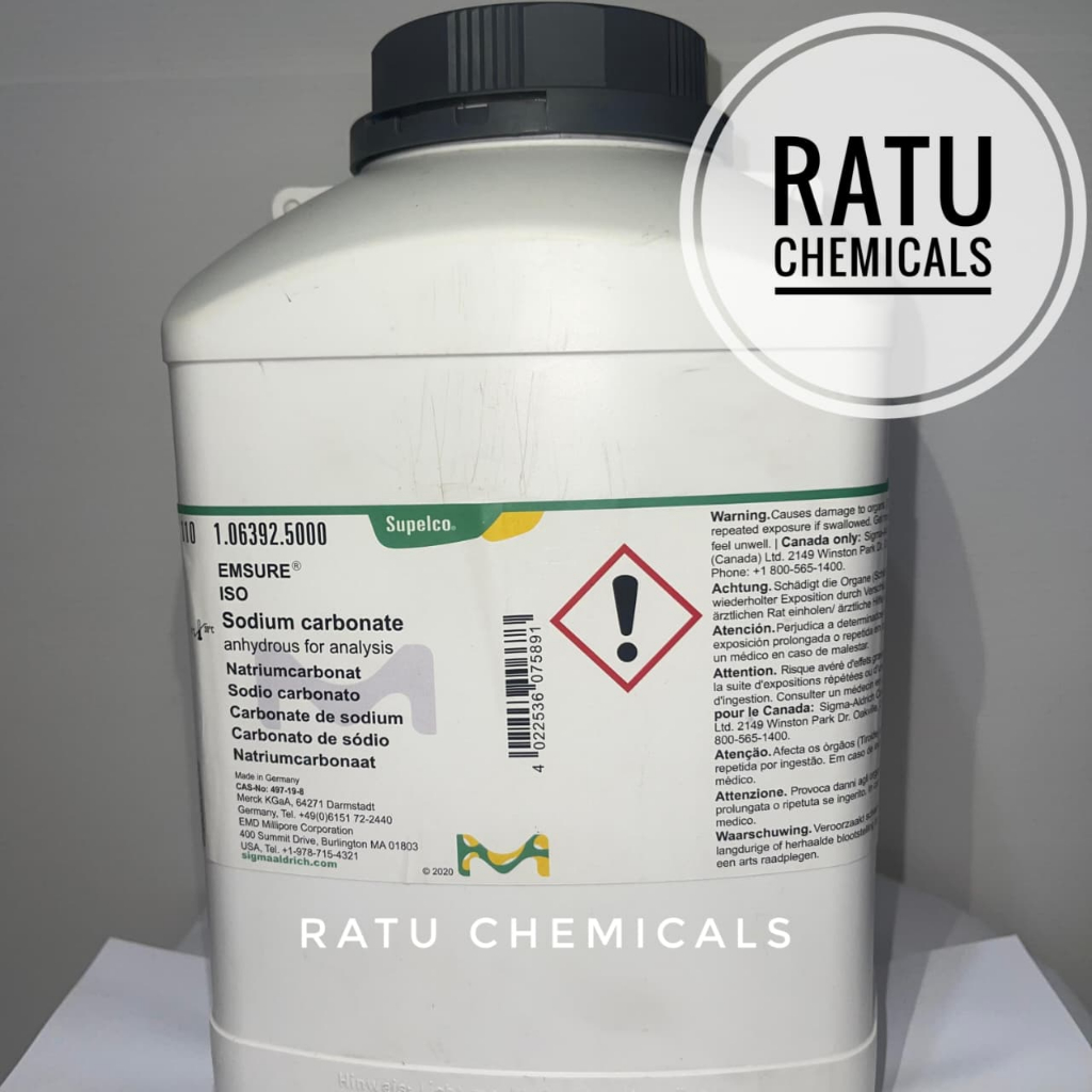 SODIUM CARBONATE ANHYDROUS 5KG / NATRIUM KARBONAT Na2CO3 MERCK 106392