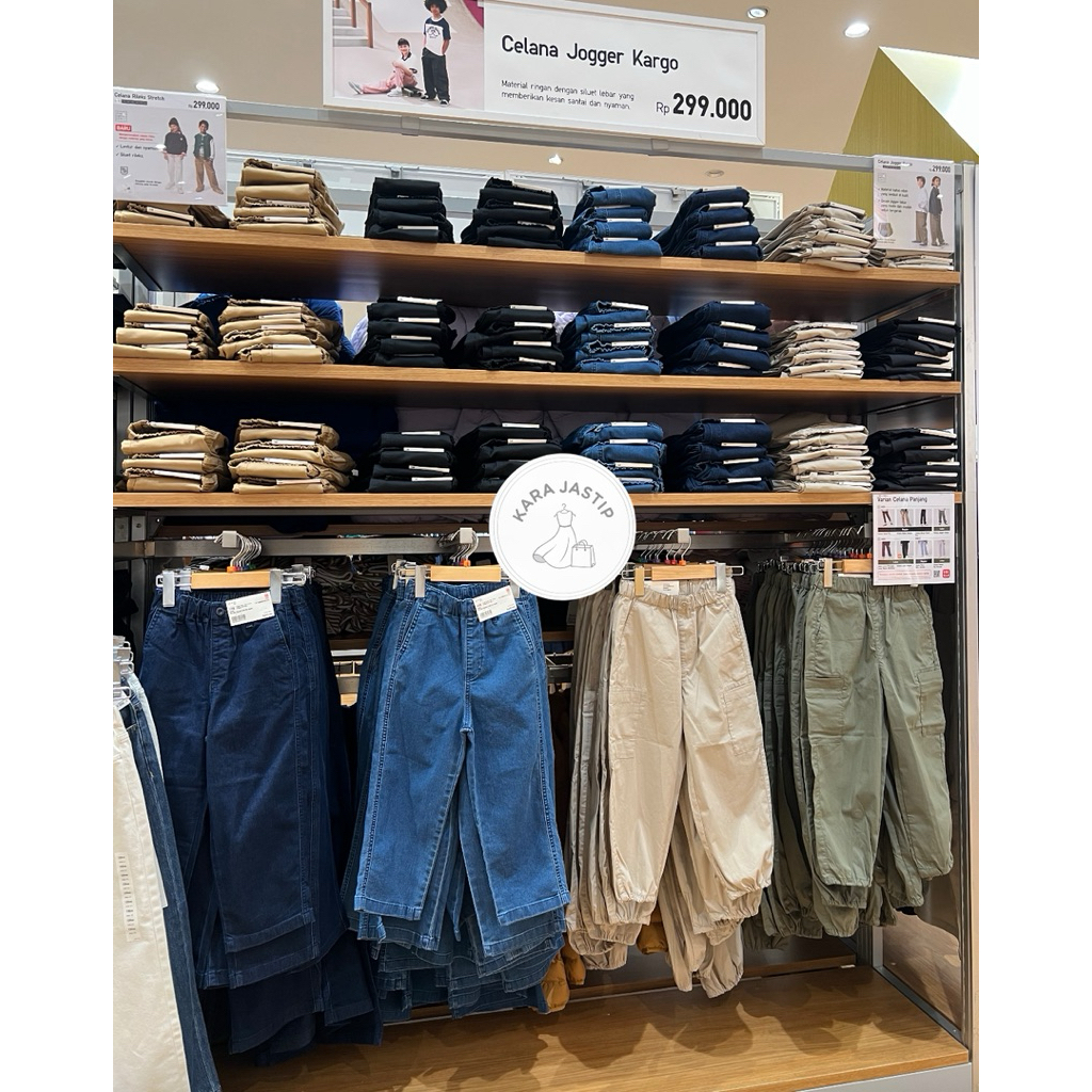 KIDS Cargo Jogger Pants Celana Kargo Anak UNIQLO