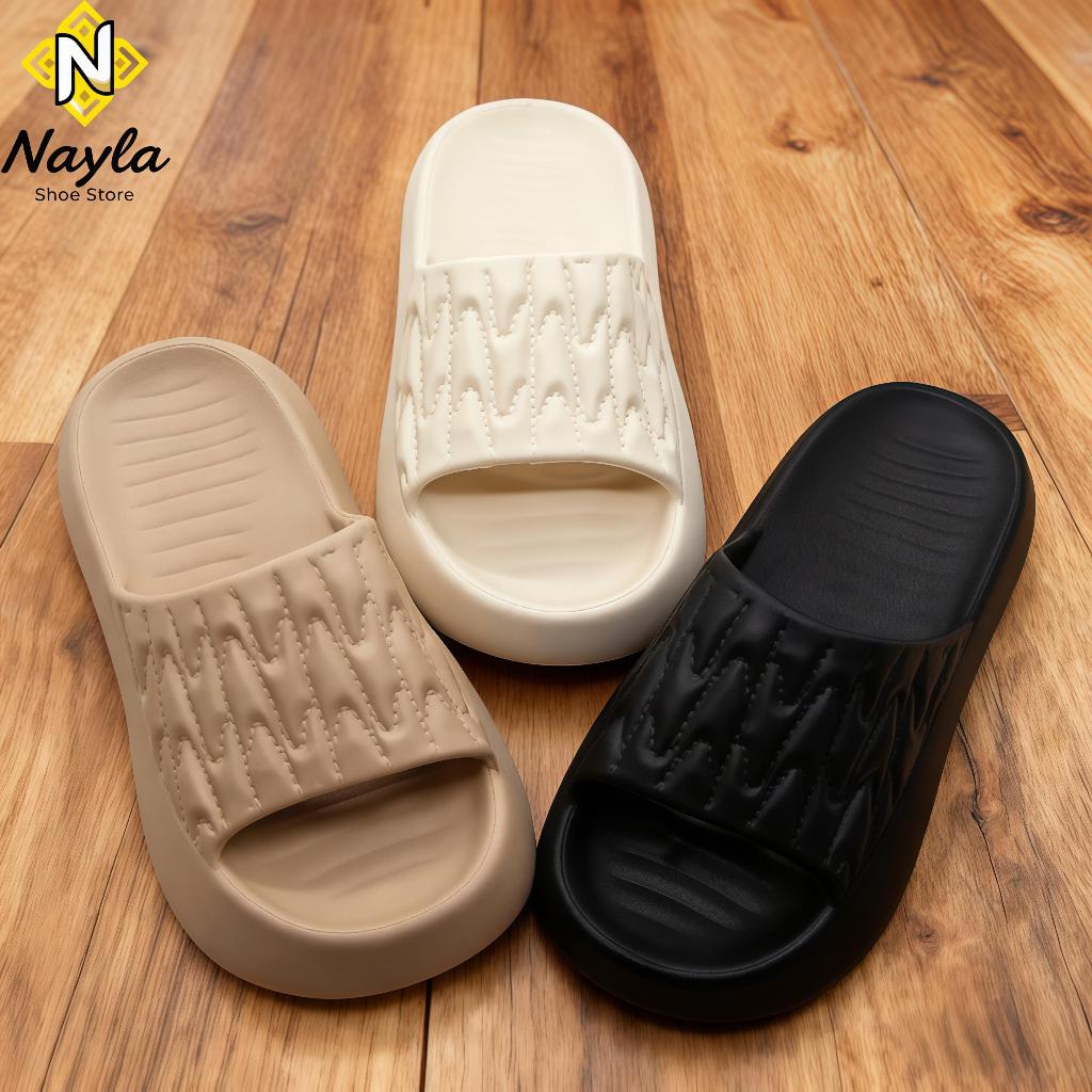 Nayla | Sandal Slip On Unisex Wanita & Pria Terbaru 2026 | Sandal Selop Wanita Branded Original | Sa