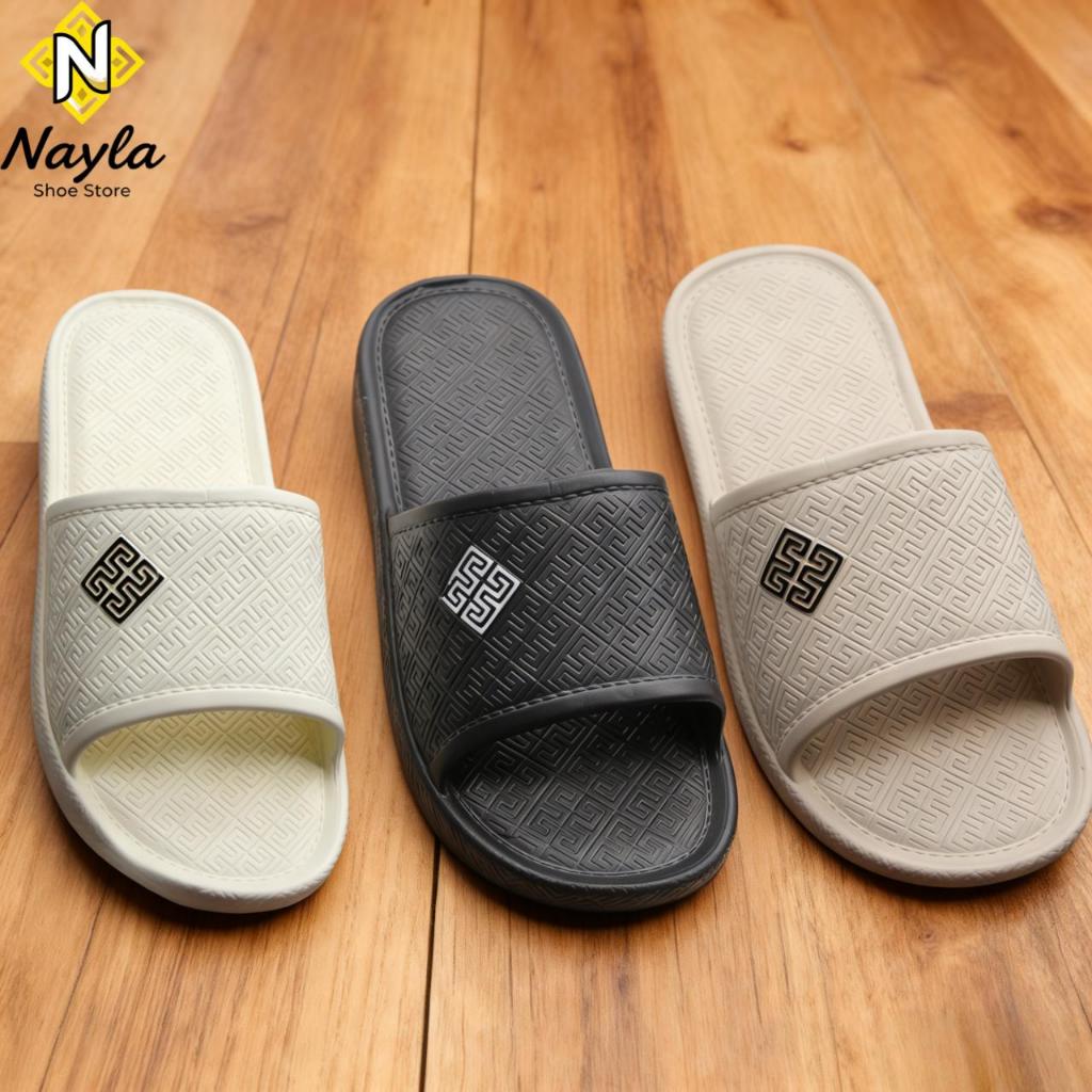 Nayla | Sandal Slip On Unisex Wanita & Pria Terbaru 2026 | Sandal Selop Wanita Branded Original | Sa