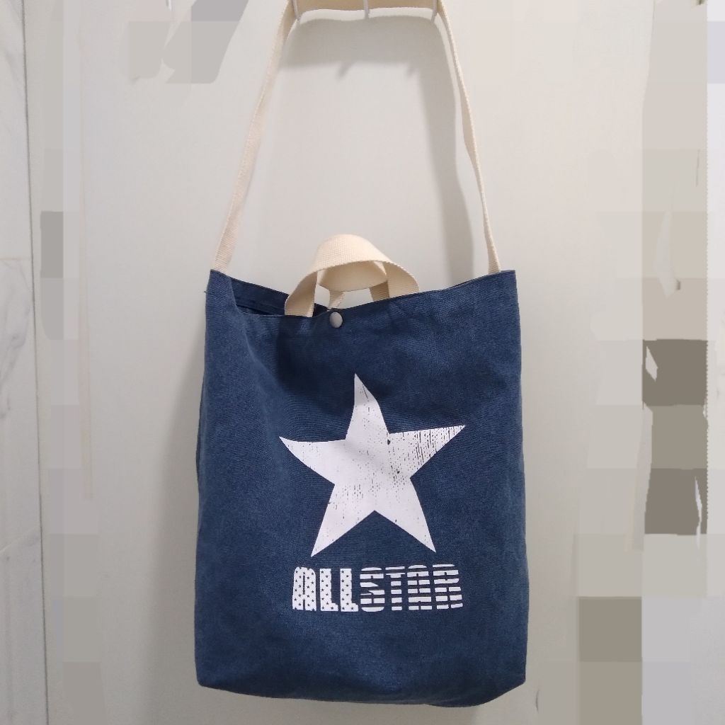 Tas fashion Converse All Star 2-way tote bag unisex, like new, preloved