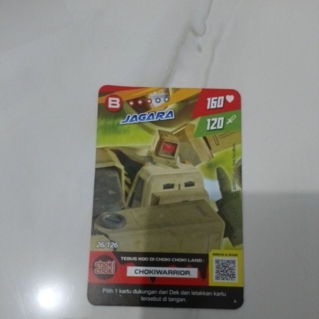 kartu boboiboy robot jagara