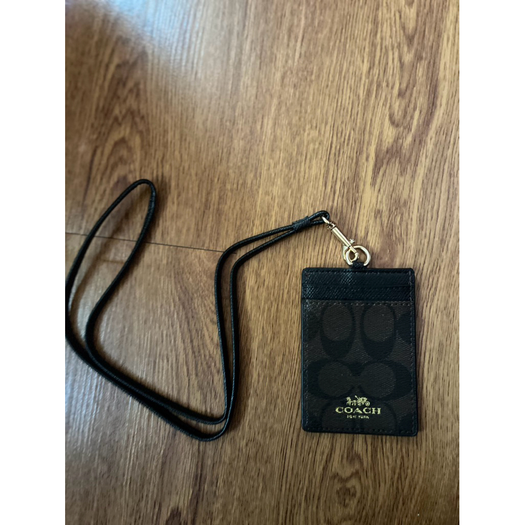Lanyard Coach Dark Brown - preloved