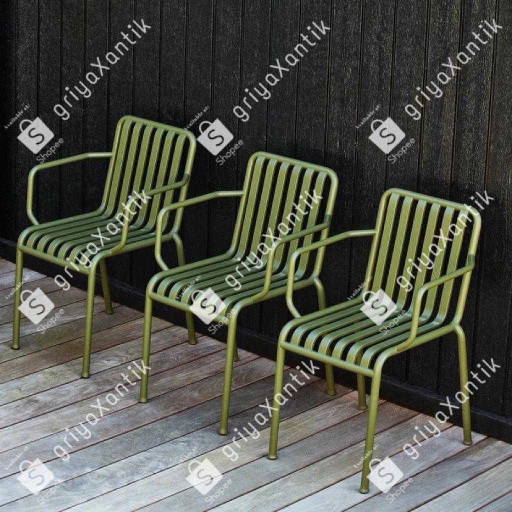 Furniture Kursi Makan Kursi Teras Besi Industrial Indoor Outdoor Minimalis Vintage