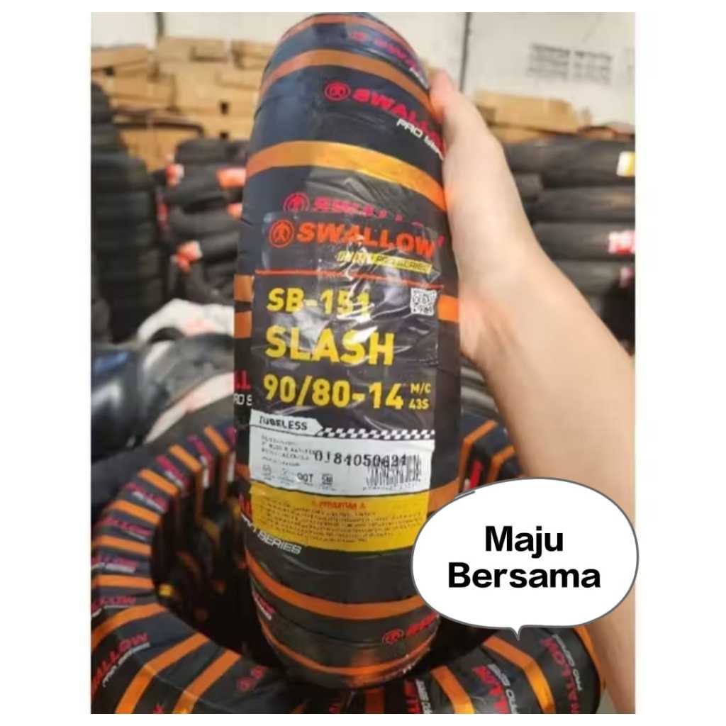 Ban Swallow 90/80-14 Slash SB-151 Tubeless Soft Compound / Ban Swallow Slash Ring 14