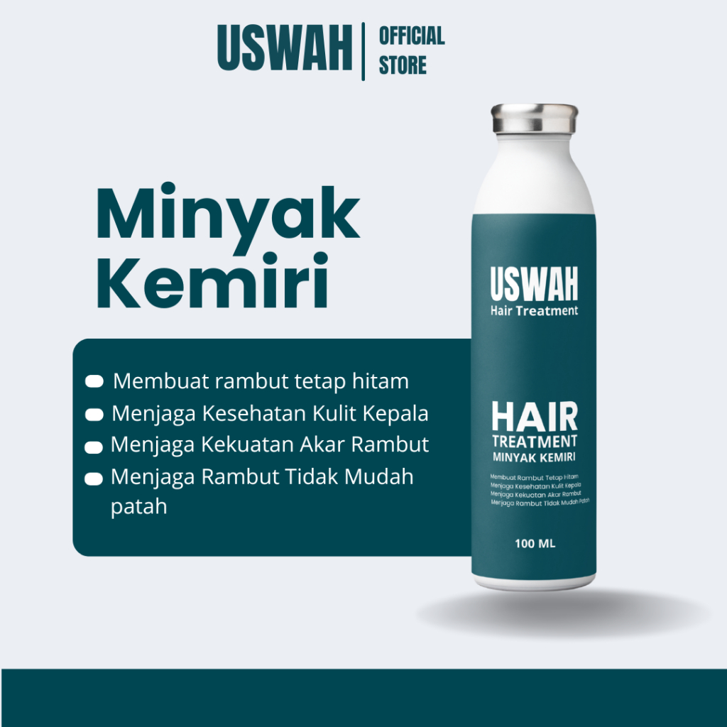 Minyak Kemiri Bakar Penumbuh Rambut Bayi Kumis Alis Bulu Mata Dewasa Anak Penghilang Uban Penghitam 