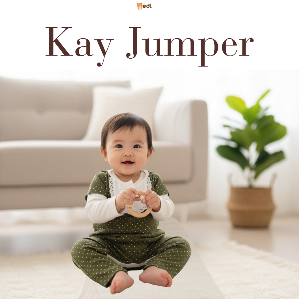 EDL Baby - Jumper Katun Bayi Newborn Perempuan usia 0-12 bulan / Kay Jumper