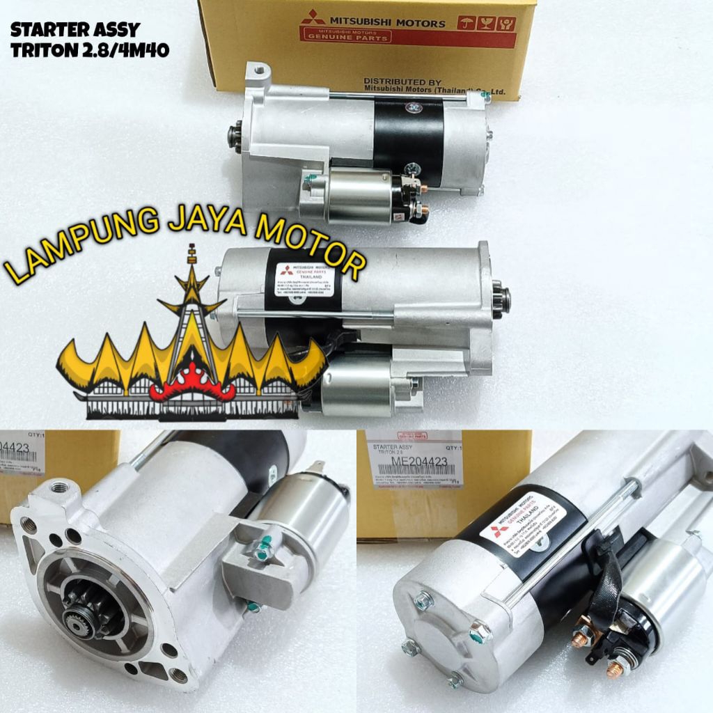 STARTER ASSY / DINAMO STARTER MITSUBISHI TRITON 2.8 / L200 2.8