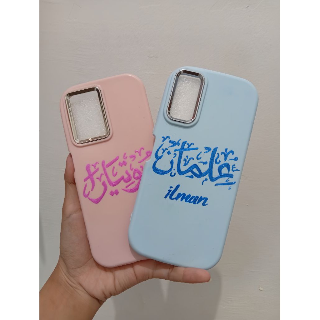 casing custom softcase macaron silikon kaligrafi nama lukisan tangan semua jenis tipe hp samsung, i 