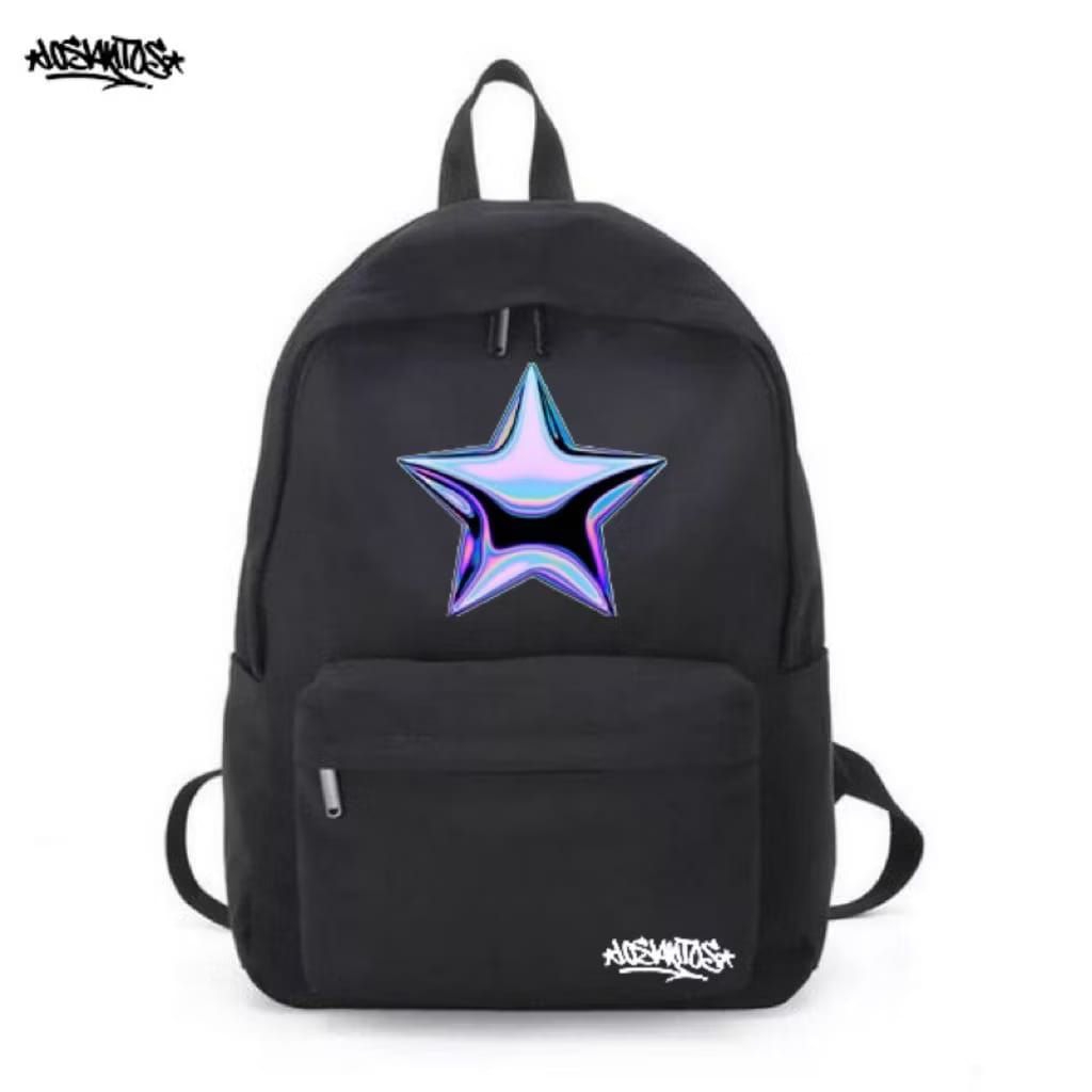 GALAXY i.d 99 - Tas Ransel sekolah Star Bags kanvad Wanita Pria kanvas Kekinian Fashionable High Qua