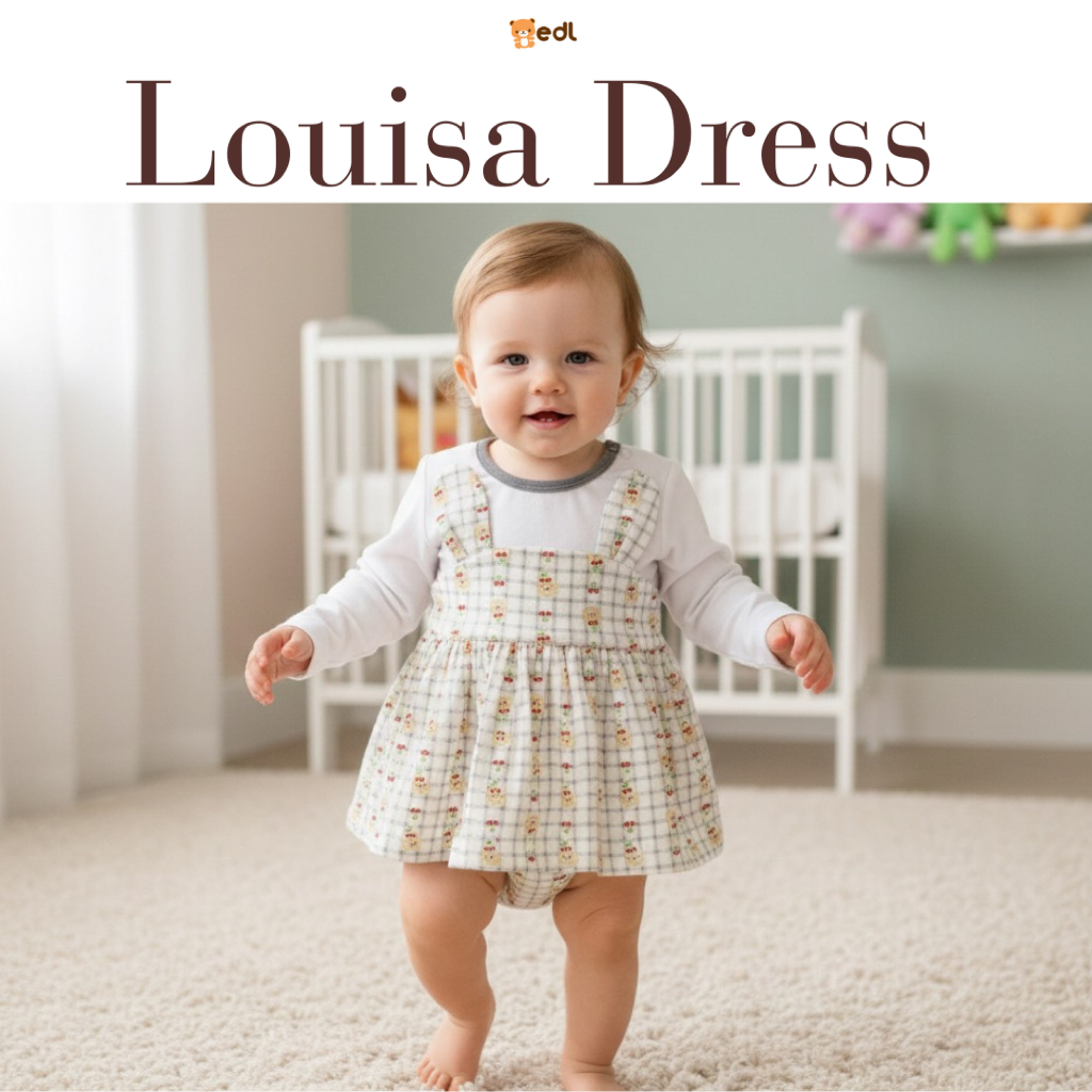 EDL Baby - Dress Baby Newborn Perempuan usia 0-12 bulan / Louisa Dress